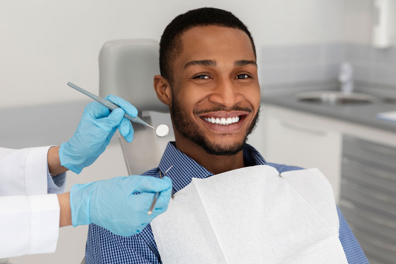 dental patient smiling